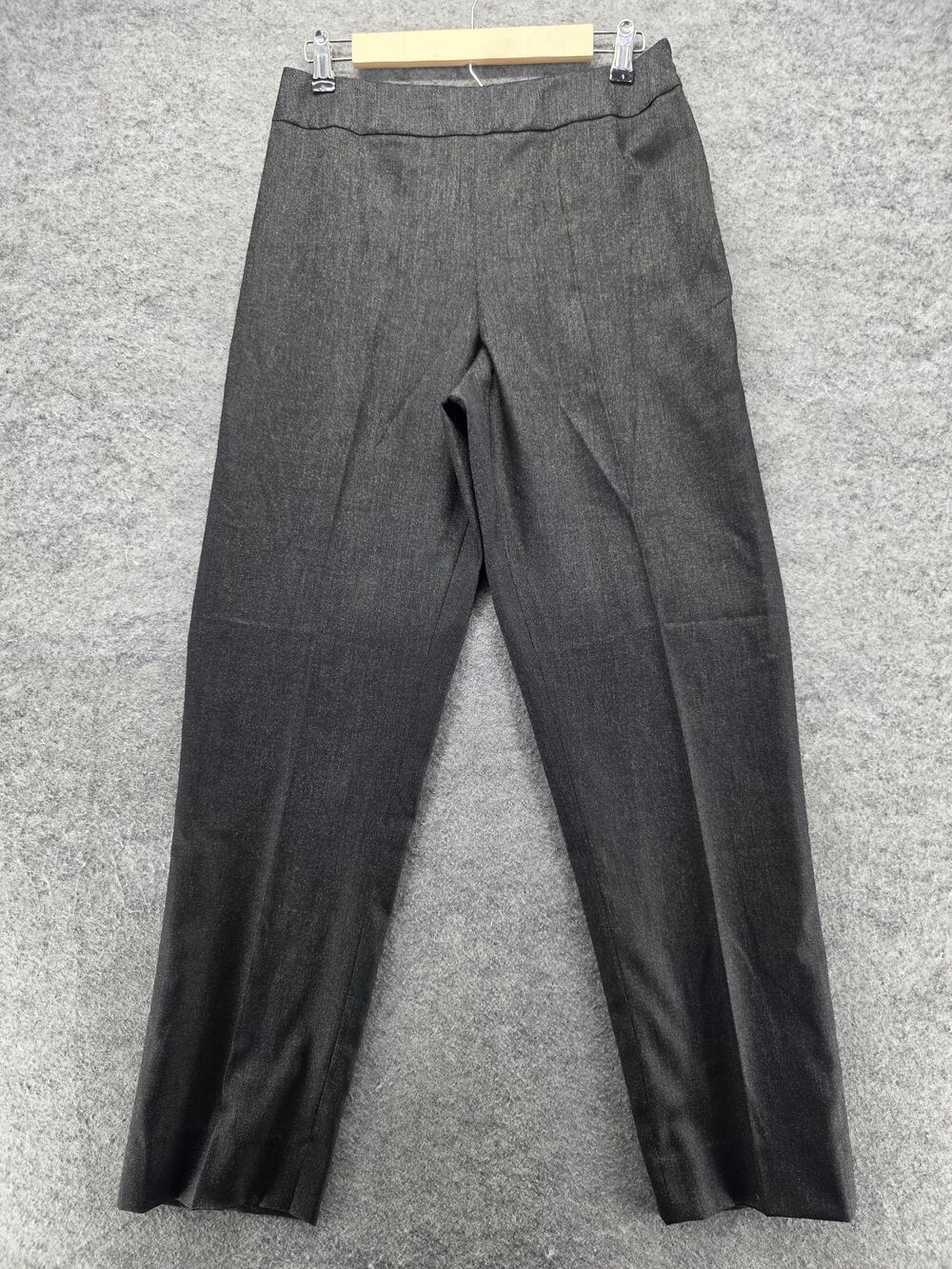 Carlisle Pants Womens 8 Gray Wool Blend Dress Slacks Straight Leg Career